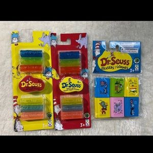 Dr Suess Pencil grips/Erasers